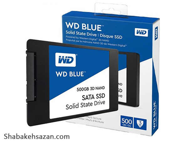 اس اس دی اینترنال وسترن دیجیتال مدل Blue WDS500G2B0A ظرفیت 500 گیگابایت - شبکه سازان