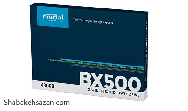 اس اس دی اینترنال کروشیال مدل BX500 ظرفیت 480 گیگابایت - شبکه سازان