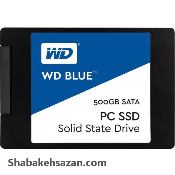 حافظه SSD وسترن دیجیتال مدل BLUE WDS500G1B0A ظرفیت 500 گیگابایت - شبکه سازان