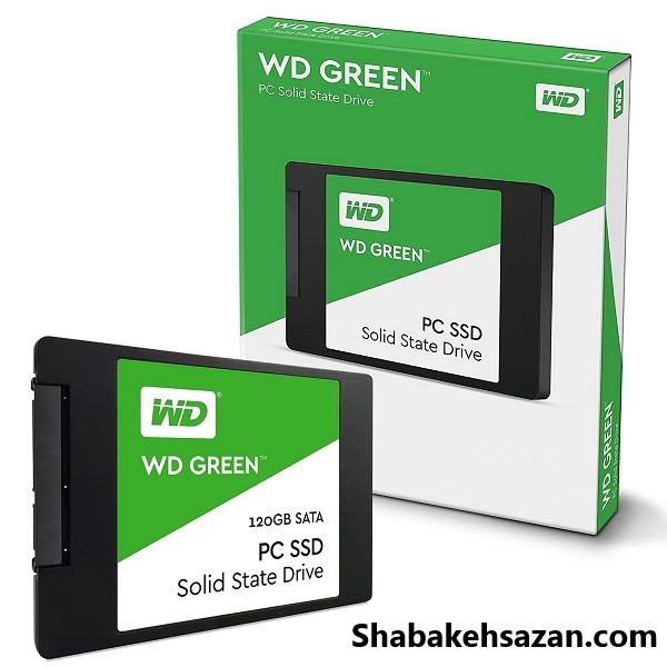 حافظه SSD وسترن دیجیتال مدل GREEN WDS480G2G0A ظرفیت 480 گیگابایت - شبکه سازان