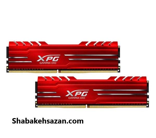 رم دسکتاپ DDR4 تک کاناله 3000 مگاهرتز مدل XPG GAMMIX D10 ظرفیت 8 گیگابایت - شبکه سازان