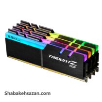 رم دسکتاپ DDR4 چهار کاناله 4000 مگاهرتز CL18 جی اسکیل مدل TRIDENTZ RGB ظرفیت 32 گیگابایت - شبکه سازان