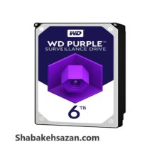 هارددیسک اینترنال وسترن دیجیتال مدل Purple WD60PURZ ظرفیت 6 ترابایت - شبکه سازان