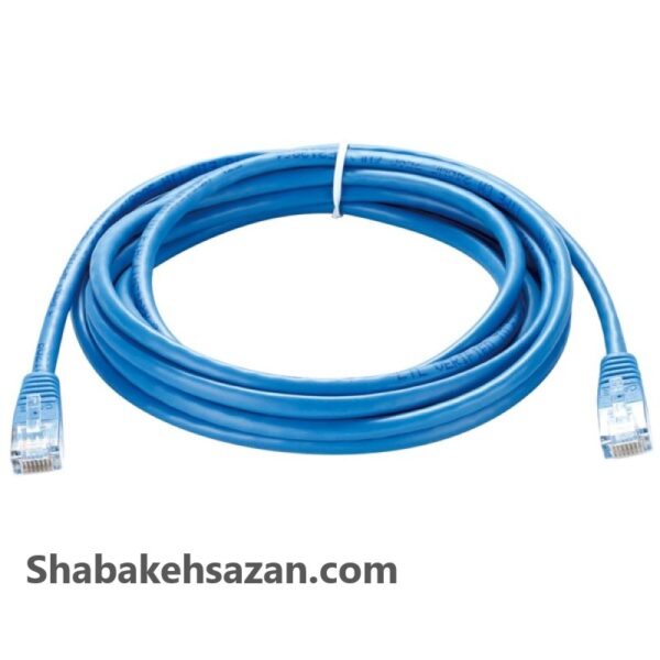 کابل شبکه 2 متری CAT5E آبی رنگ دی-لینک مدل NCB-5EUBLUR1-2 - شبکه سازان