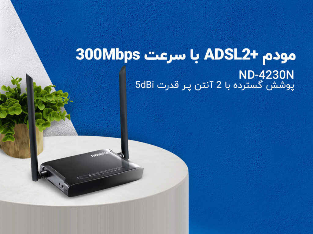 پرسرعت مودم ADSL2 - شبکه سازان