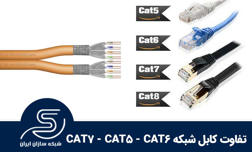 تفاوت کابل های شبکه  CAT6, CAT5, CAT7 