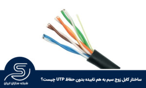 ساختار کابل زوج سیم به هم تابیده بدون حفاظ UTP