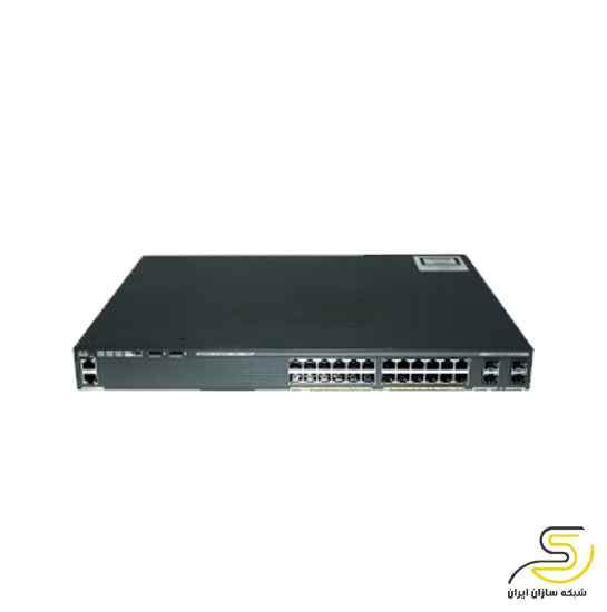 سوئیچ 24 پورت POE سیسکو مدل WS-C2960X-24PS-L ریفر