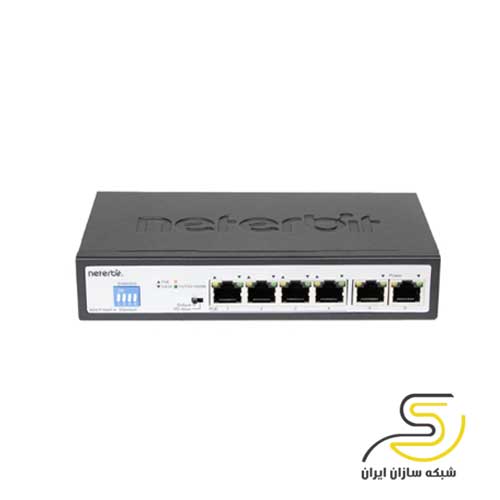 سوییچ 6 پورت نتربیت مدل NGS-F1006P-A