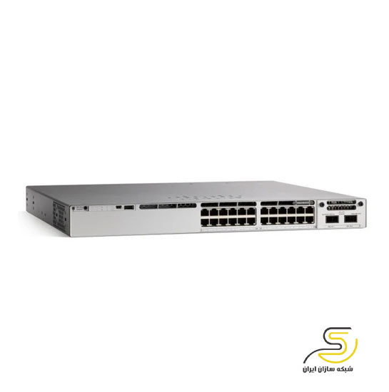 سوئیچ شبکه سیسکو 24 پورت C9300-24T-E