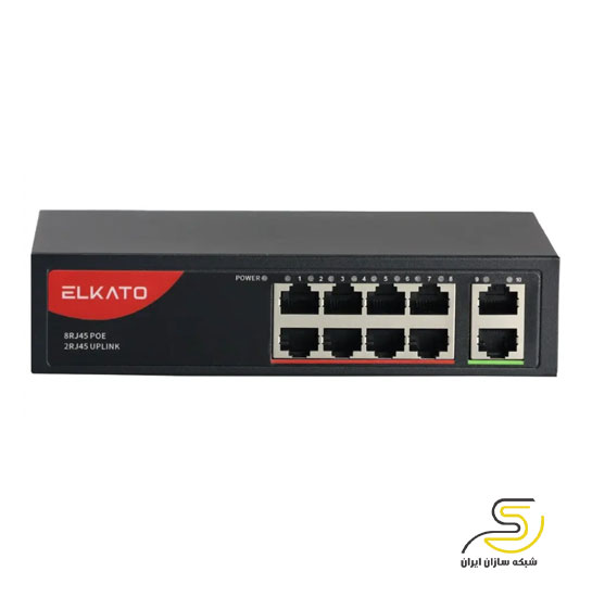 سوئیچ شبکه 8 پورت الکاتو مدل EL-1SBL082GP-120W