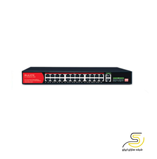 سوئیچ شبکه ۲۴ پورت PoE الکاتو مدل EL-1SB2422GP-320W V2