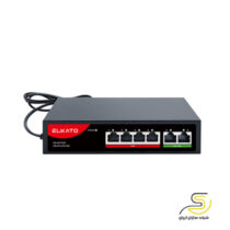 سوئیچ شبکه 4 پورت الکاتو مدل EL-1SBL042BP-65W