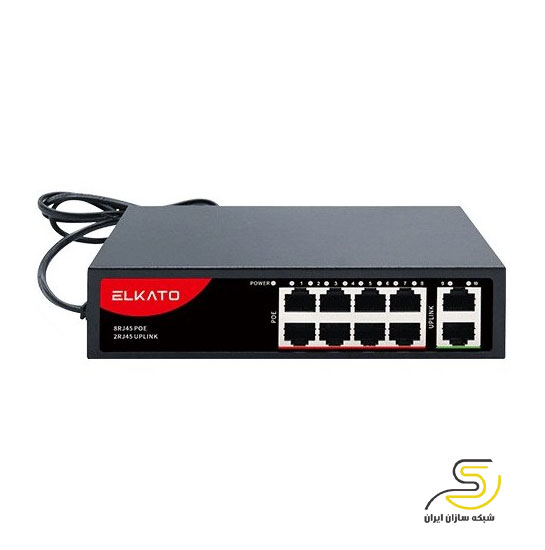 سوئیچ شبکه 8 پورت الکاتو مدل EL-1SBL082BP-120W