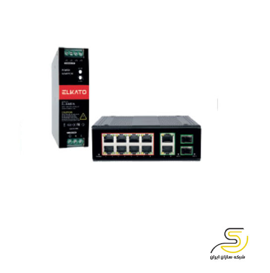 سوئیچ صنعتی 8 پورت الکاتو مدل EL-2SG0822GP