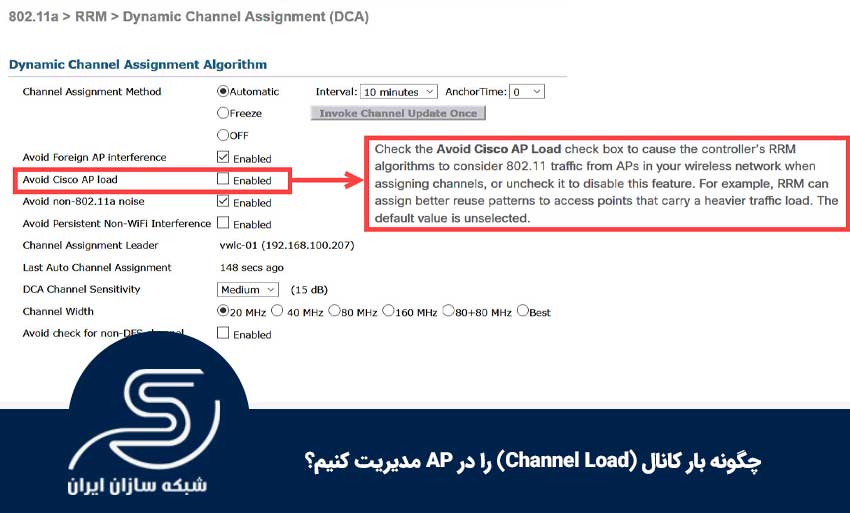 چگونه بار کانال (Channel Load) را در AP مدیریت کنیم؟