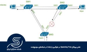 نقش پروتکل Spanning Tree در جلوگیری از Loop در شبکه‌های سوئیچ‌شده